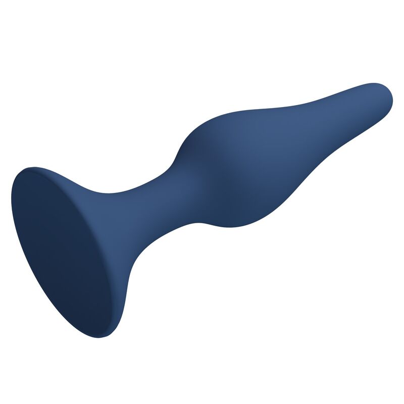 MR PLAY - KONISCHER SILIKON-ANALPLUG, BLAU, XL – Bild 6