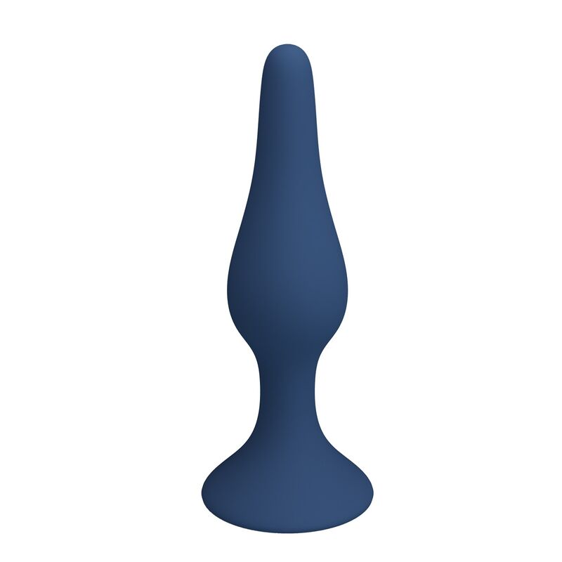 MR PLAY - KONISCHER SILIKON-ANALPLUG, BLAU, XL – Bild 5