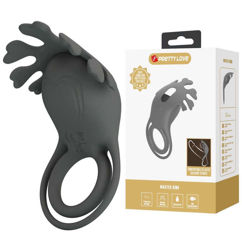 PRETTY LOVE – WIEDERAUFLADBARER VIBRATIONSRING MIT STIMULATOR – Bild 3