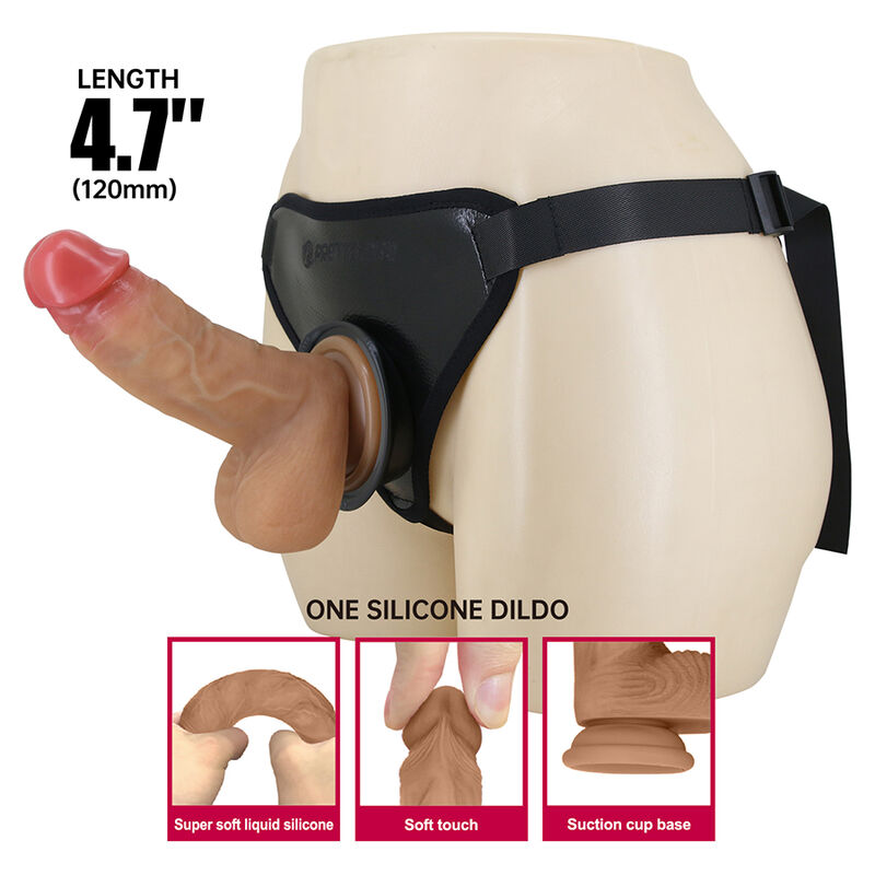 PRETTY LOVE – UNIVERSAL-STRAP-ON-GURT MIT REALISTISCHEM DILDO – Bild 4
