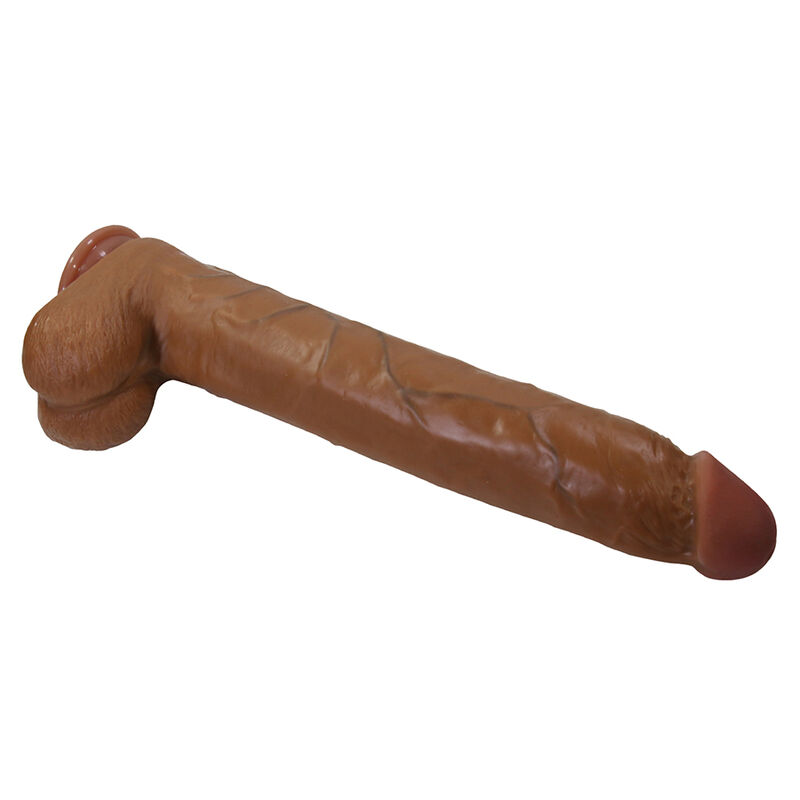 PRETTY LOVE - DANY REALISTISCHER FLEXIBLER DILDO MIT SAUGNAPF 36 CM -Ø- 5,6 CM BRAUN – Bild 3