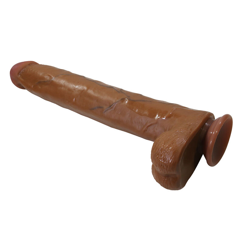 PRETTY LOVE - DANY REALISTISCHER FLEXIBLER DILDO MIT SAUGNAPF 36 CM -Ø- 5,6 CM BRAUN – Bild 6