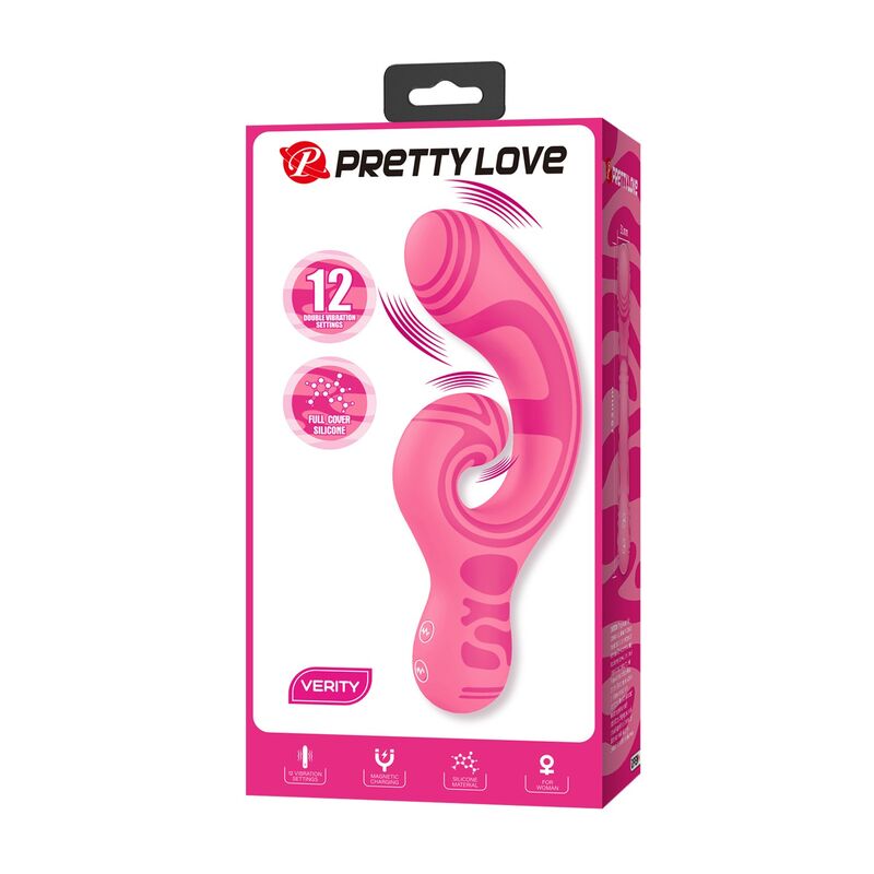 PRETTY LOVE - VERITY USB-AUFLADBARER DOPPEL-MASSAGEGERÄT – Bild 6