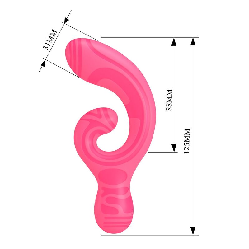 PRETTY LOVE - VERITY USB-AUFLADBARER DOPPEL-MASSAGEGERÄT – Bild 5