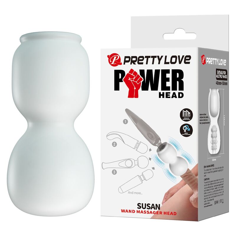 PRETTY LOVE – SUSAN POWER HEAD WAND MASSAGEAUFSATZ Ø 6,5 CM – Bild 8