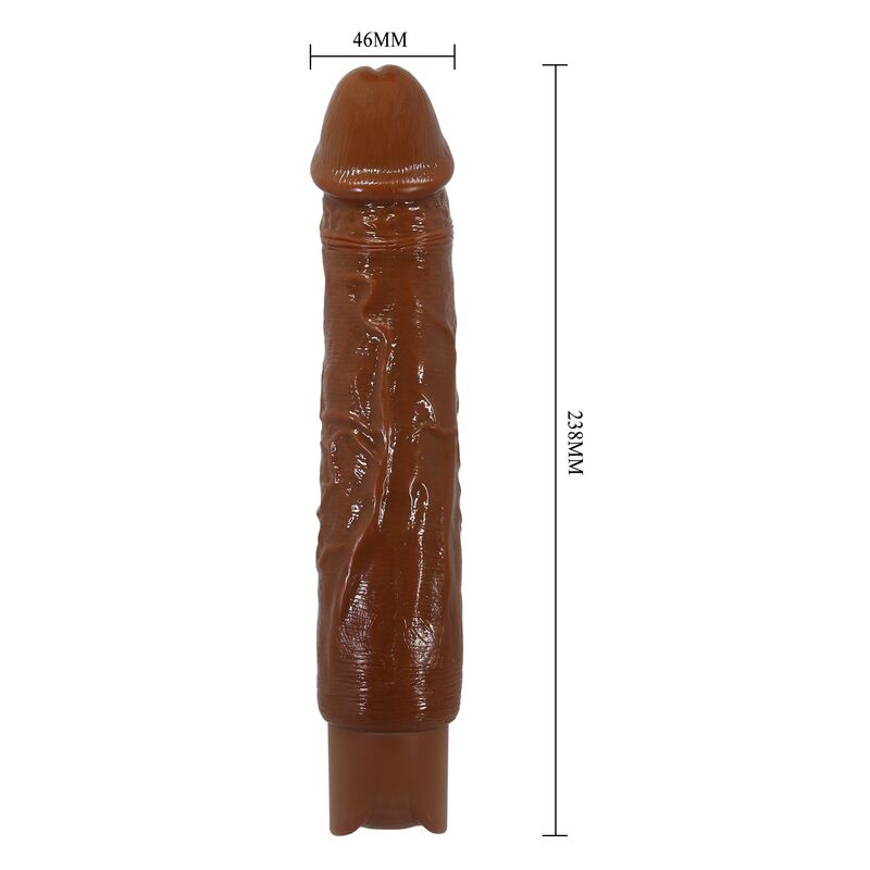 PRETTY LOVE - DUKE REALISTISCHER VIBRATOR 23,5 CM Ø 4,8 CM BRAUN – Bild 11