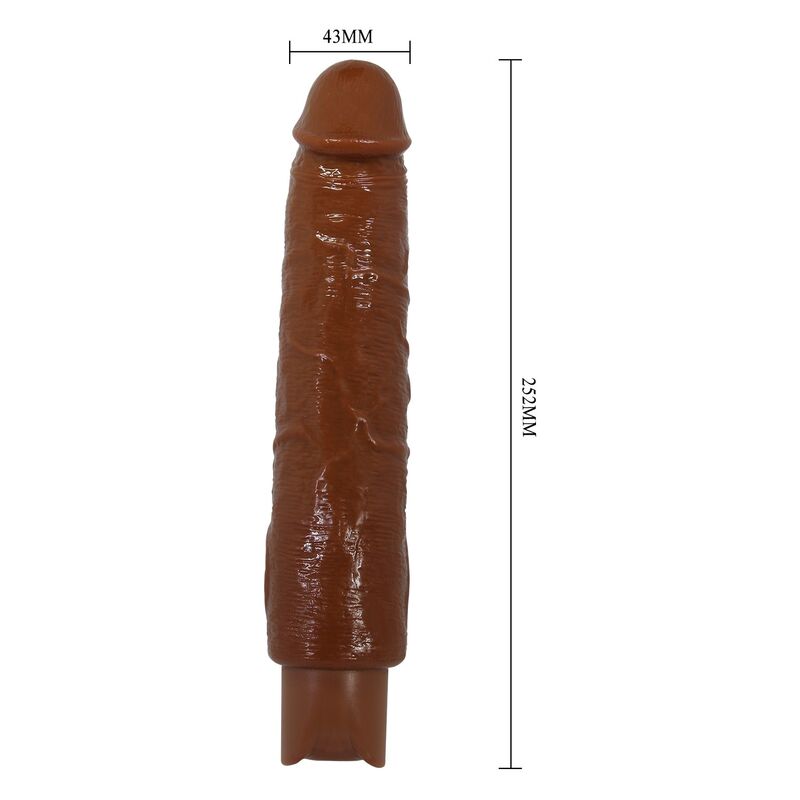 PRETTY LOVE - GAVIN REALISTISCHER VIBRATOR 25 CM Ø 5 CM BRAUN – Bild 4
