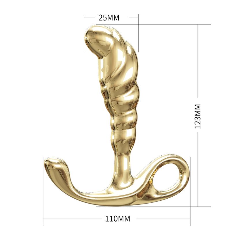 PRETTY LOVE – JACK PROSTATAMASSAGEGERÄT AUS ZINKLEIDE, GOLD – Bild 8