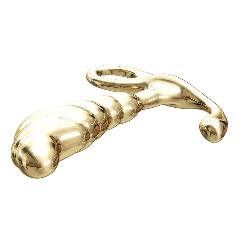 PRETTY LOVE – JACK PROSTATAMASSAGEGERÄT AUS ZINKLEIDE, GOLD – Bild 7