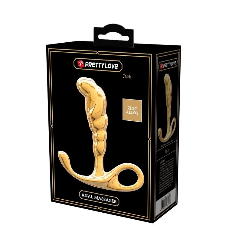PRETTY LOVE – JACK PROSTATAMASSAGEGERÄT AUS ZINKLEIDE, GOLD – Bild 3