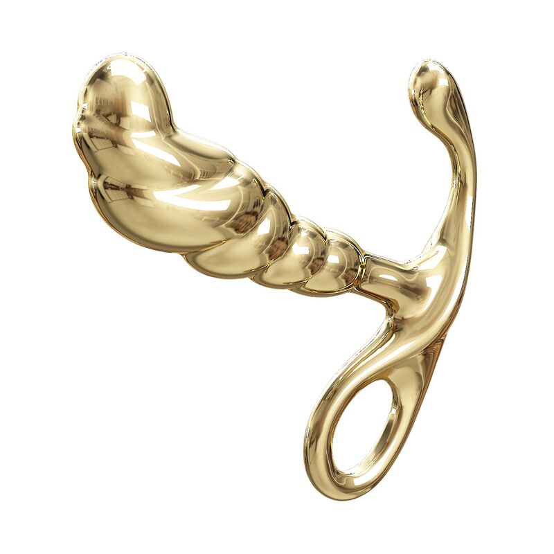 PRETTY LOVE – JACK PROSTATAMASSAGEGERÄT AUS ZINKLEIDE, GOLD – Bild 6