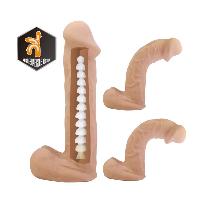 PRETTY LOVE - KASPAR HARNESS MIT FLEXIBLES DILDO 21 CM Ø 5 CM NATÜRLICH – Bild 6