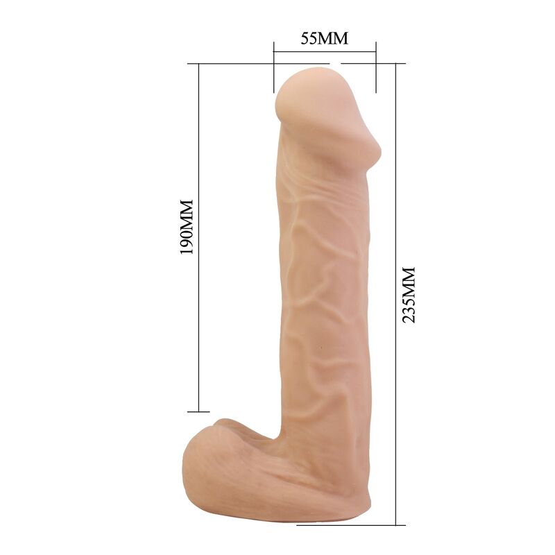 PRETTY LOVE - KASPAR HARNESS MIT FLEXIBLES DILDO 21 CM Ø 5 CM NATÜRLICH – Bild 8
