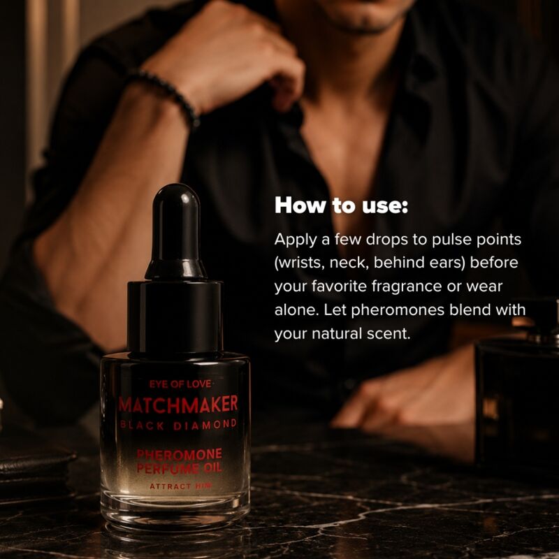 EYE OF LOVE – MATCHMAKER BLACK DIAMOND PHEROMON PARFÜMÖL 20 ML – Bild 3