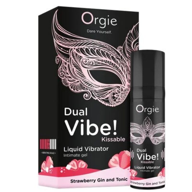 ORGIE - DUAL VIBE! ERDBEER-GIN-TONIC-VIBRATOR ZUM KÜSSEN, 15 ML – Bild 3