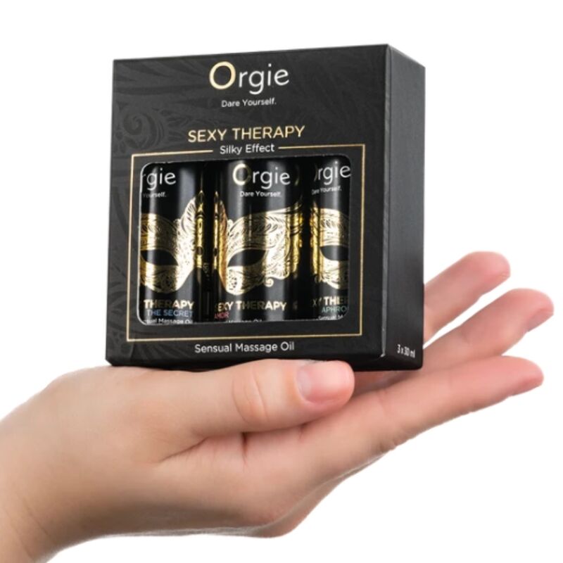 ORGIE - SEXY THERAPY MINI SIZE KOLLEKTION: SENSUELLE MASSAGEÖLE 3 X 30 ML – Bild 3