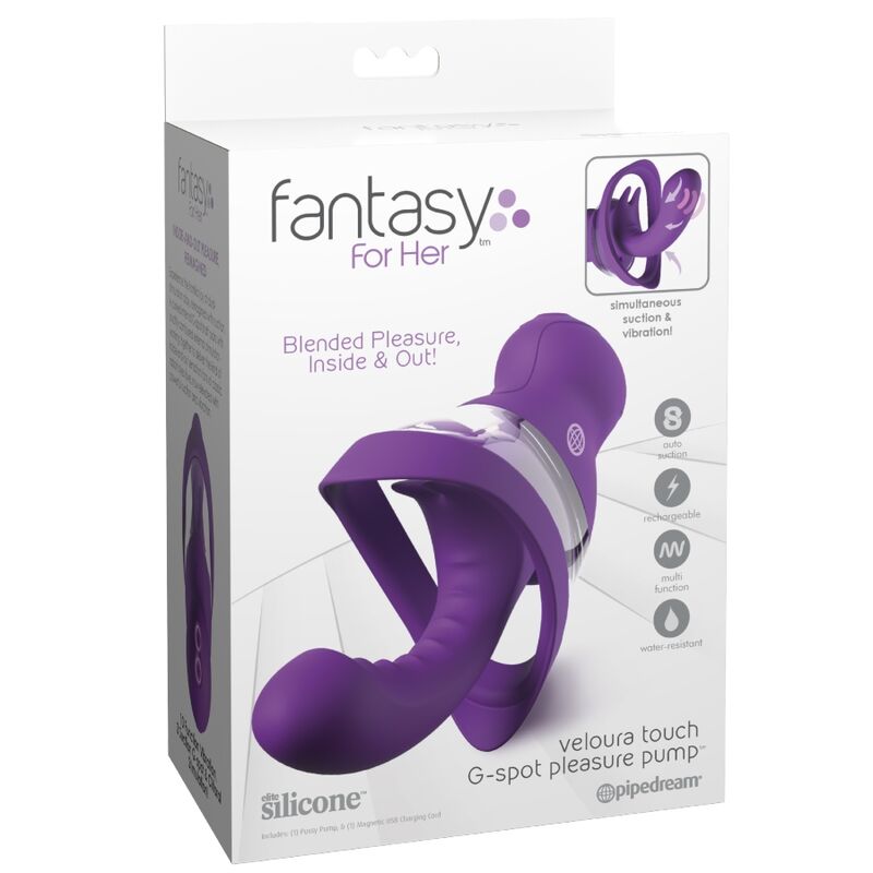 FANTASY FOR HER - VELOURA TOUCH G-PUNKT-LUSTIKPUMPE LILA G-PUNKT-INTIMUMPUMPE – Bild 5