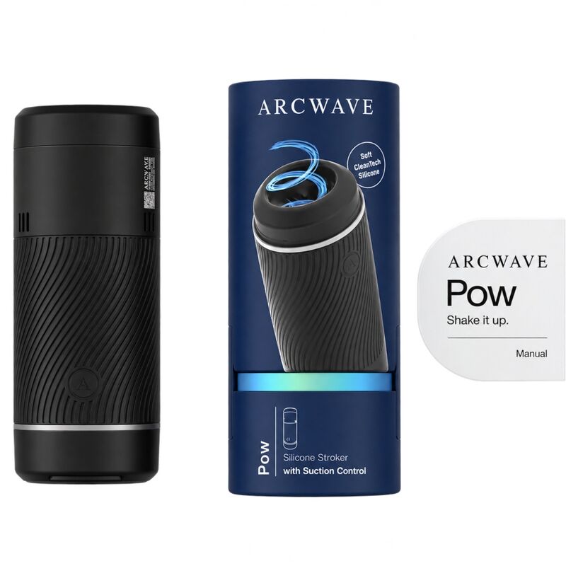 ARCWAVE - POW MANUELLER STROKER MIT SAUGKONTROLLE SCHWARZ – Bild 9