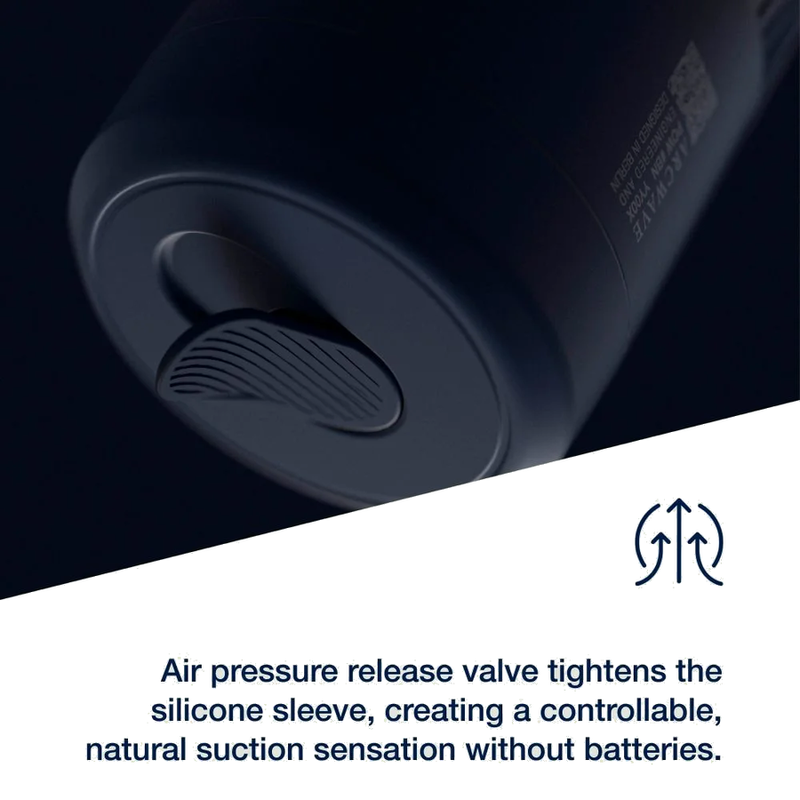 ARCWAVE - POW MANUELLER STROKER MIT SAUGKONTROLLE BLAU – Bild 3