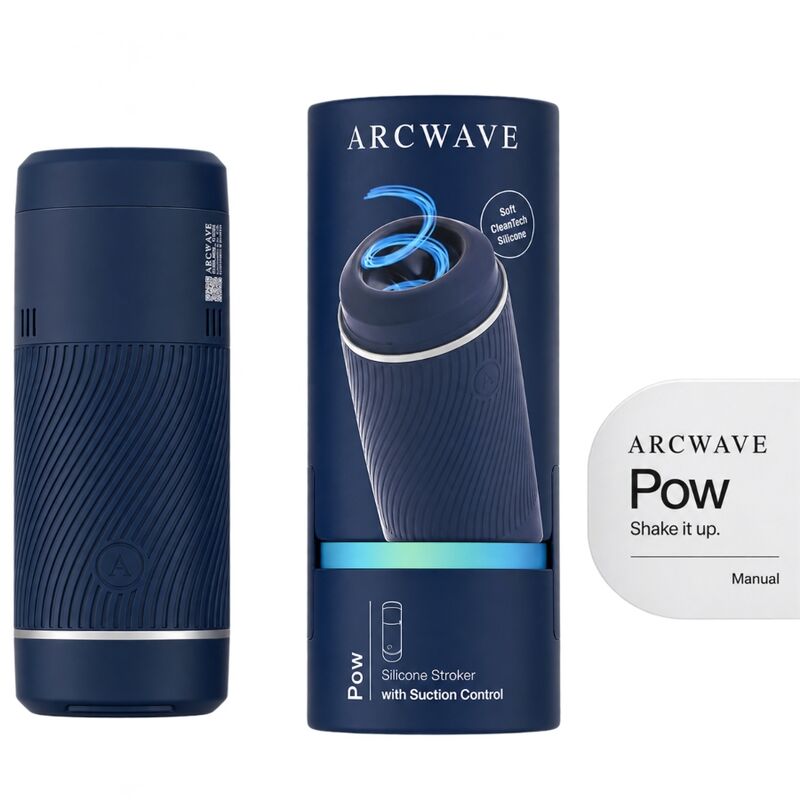 ARCWAVE - POW MANUELLER STROKER MIT SAUGKONTROLLE BLAU – Bild 5