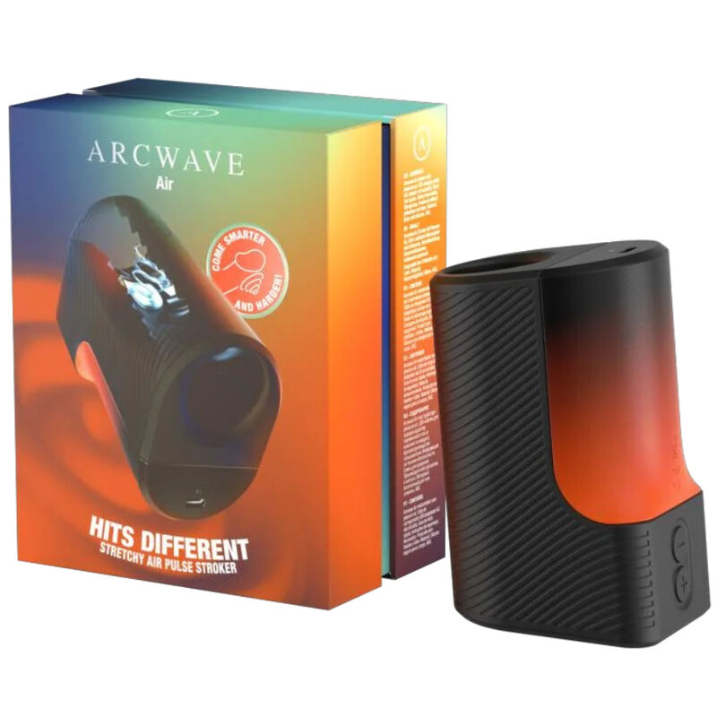 ARCWAVE - AIR ELASTISCHER MÄNNER-MASTURBATOR MIT LUFTIMPULSEN UND 6 INTENSITÄTSSTUFEN SCHWARZ – Bild 3