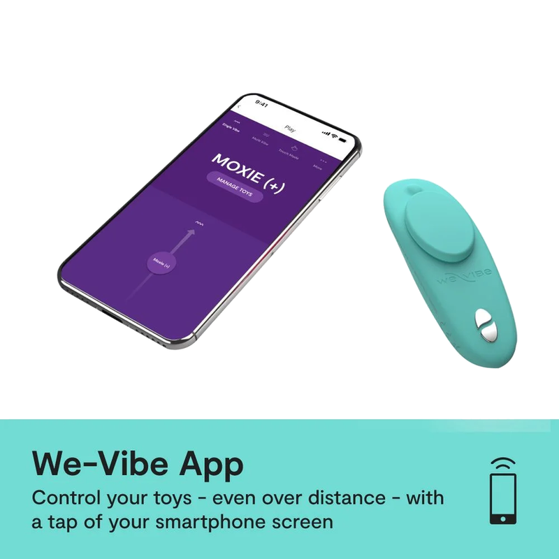 WE-VIBE - MOXIE+ MAGNETCLIP-PANTY-VIBRATOR AQUA – Bild 5