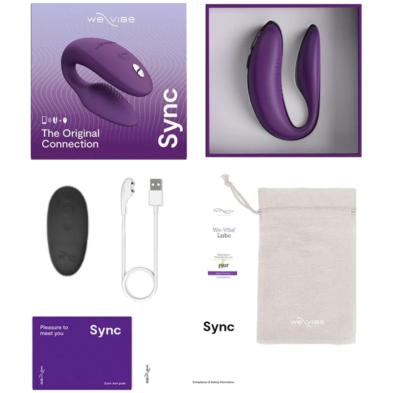 WE-VIBE - SYNC 2 VERSTELLBARER PAARVIBRATOR LILA – Bild 8